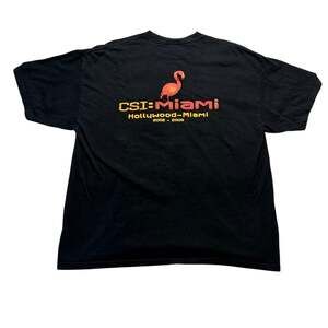 Rare CSI Miami Crew Member T-Shirt XL TV Show Memorabilia Collectible 2000s Y2K